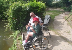 Amber Gallop and Ken Hart fishing