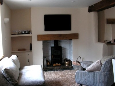Cinnamon Teal Holiday Cottage lounge with Woodburner Instow, North Devon Cinnamon Teal Holiday Cottage lounge with Woodburner Instow, North Devon
