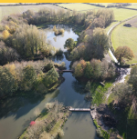 Two Coarse and Carp fishing Lakes at Thorney Lakes Camping Somerset