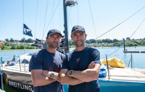 Turner twins Hugo and Ross visit Plymouth