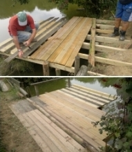 Work on the Deckboards at Club Brunel